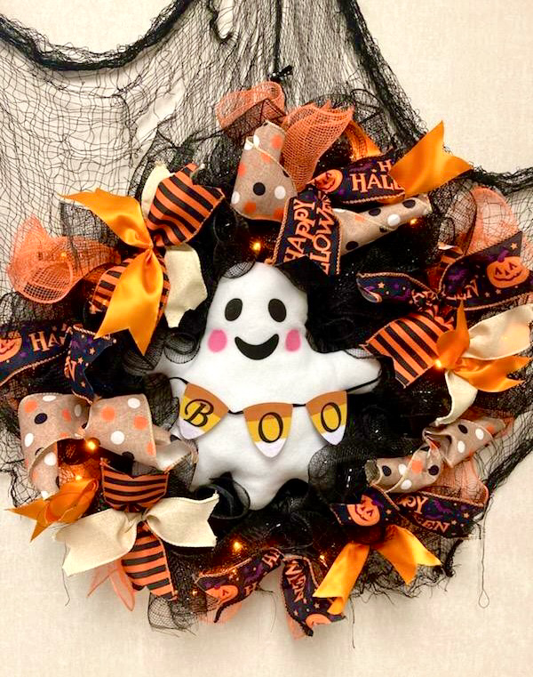 Adorable Halloween Handmade Wreath