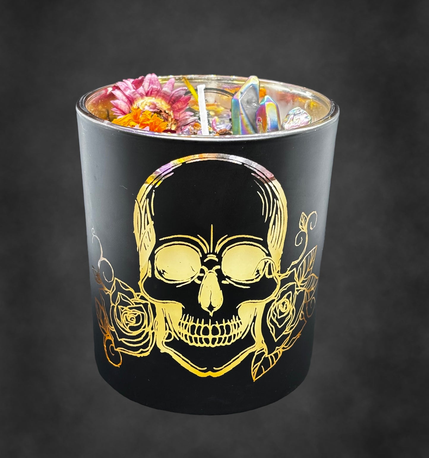 Skull Jar Candle