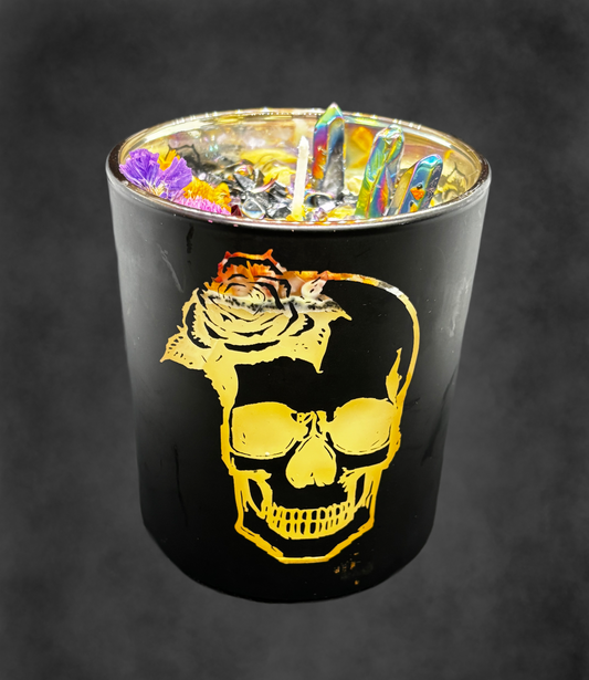 Skull Jar Candle