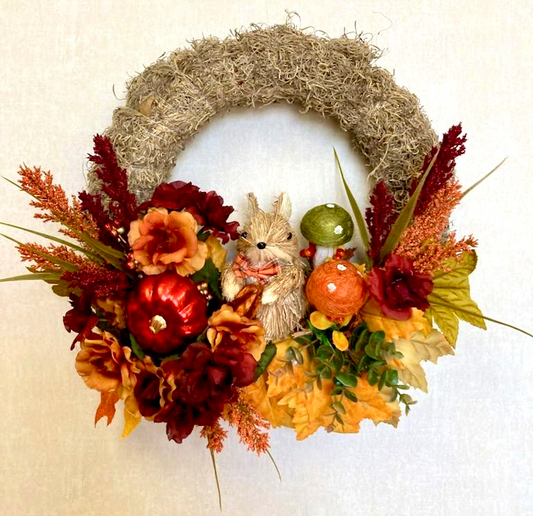 Bunny & Mushroom Handmade Wreath