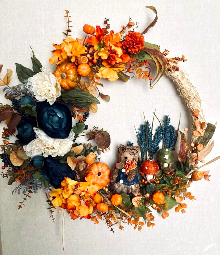 Whimsical Fall Handmade Wreath